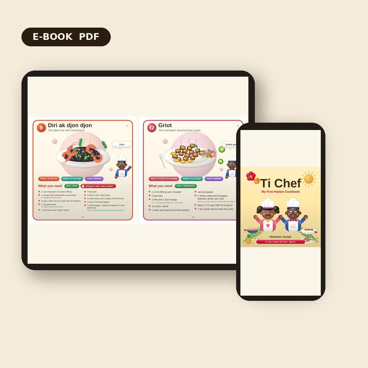 Ti Chef – My First Haitian Cookbook (e-book, English)